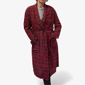 State o’ Maine Vintage Red Plaid Robe